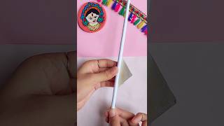 🌷HANDMADE DANDIYA STICKS ✨️ crafts navratrispecial shorts [upl. by Sorcim]