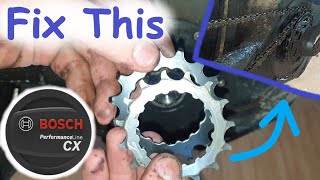 Bosch ebike Chainring Removal  Chain Stuck Problem [upl. by Am]