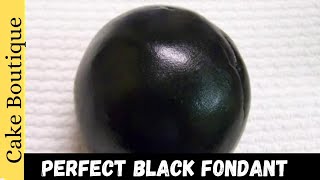 Howto make black fondant  Perfect Black fondant  Cake Boutique [upl. by Lenssen856]