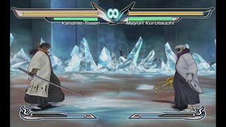 Kaname Tosen vs Mayuri Kurotsuchi Bleach Shattered Blade [upl. by Aztinad]