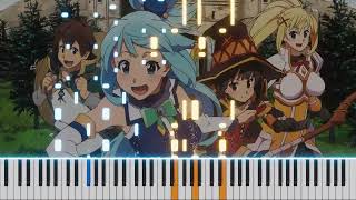 Fantastic Dreamer  Machico Kono Subarashii Sekai ni Shukufuku wo OP Piano [upl. by Denni729]