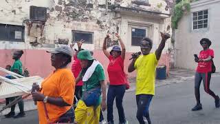 Sunday Walkathon 🏃‍♂️👟 Downtown St Georges Grenada 🇬🇩 [upl. by Eada]