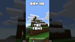 100 Days  Minecraft Shorts  Day 100 minecraft 100days [upl. by Yalhsa965]