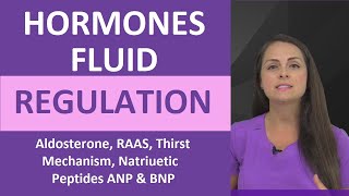 Hormones Fluid Regulation Homeostasis ADH Antidiuretic Aldosterone RAAS Thirst Mechanism [upl. by Nnael128]