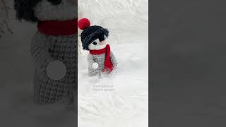 Pinguin Schneeballschlacht  Stop Motion  Lenas Amigurumis [upl. by Esir430]