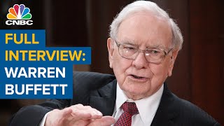 Watch CNBCs full interview with Berkshire Hathaway CEO Warren Buffett [upl. by Skill]