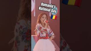 Romanias National Day 🇷🇴 Here its me on the stage last year today at my big CONCERT 🥹 [upl. by Bruell]