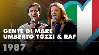 GENTE DI MARE – UMBERTO TOZZI amp RAF Italy 1987 – Eurovision Song Contest HD [upl. by Navi490]