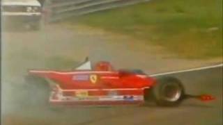 F1  1980 Imola GP  Gilles Villeneuve crash [upl. by Irakuy534]