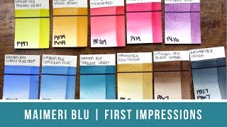 MaimeriBlu Watercolor Review  First Impressions [upl. by Wyatt]