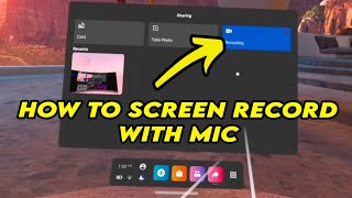 Oculus Quest 2 How to Record Your Gameplay With Microphone [upl. by Oderfla]