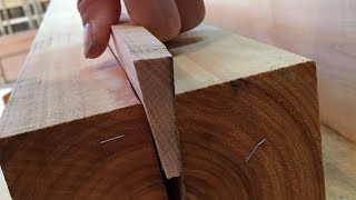 宮大工が職人技で教える初心者のための背割れ埋め木のやり方動画 Traditional Japanese Carpentry Technique [upl. by Hazeghi]