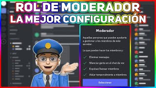 ROL DE MODERADOR 👮 LA MEJOR CONFIGURACIÓN [upl. by Nomla]