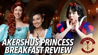 Princess Storybook Breakfast Review at Akershus Royal Banquet Hall  Disney Dining Show [upl. by Llebanna]