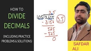 Division of decimals  Decimals  How to solve division decimals [upl. by Allehs]