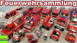 Playmobil Feuerwehr Fahrzeuge riesige Sammlung seratus1 unboxing [upl. by Luhar]