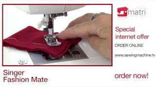 Singer Fashion Mate  Promo  Naaimachine Sewingmachine Machine a Coudre Nahmaschinen [upl. by Trudi616]