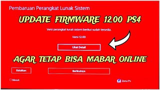 UPDATE FIRMWARE 1200 PS4 ORIGINAL  100 AMAN [upl. by Anilave315]