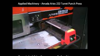 Amada Aries 222 Turret Punch Press [upl. by Malvin]