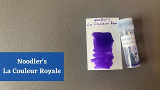 Noodler‘s La Couleur Royal  Violett wie eine Aubergine  Review Deutsch [upl. by Pavior663]