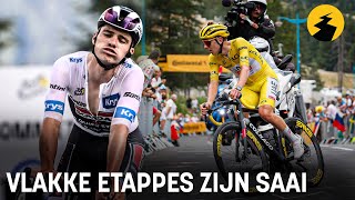 Vlakke etappes zijn saai in de Tour de France 😴 [upl. by Allesig]