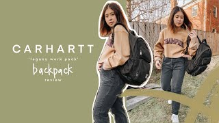 carhartt legacy work pack backpack review [upl. by Newfeld]