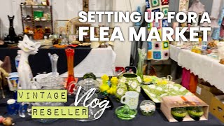 Flea Market Set Up amp Haul  Reseller VLOG  Vintage Etsy Shop [upl. by Alis]