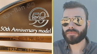 RayBan The General 50th Anniversary BampL RB50 Sunglasses Review [upl. by Aiel]