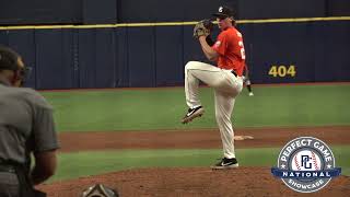 Matthew Hoskins RHP Peachtree Ridge High School Class of 2022 Pitching Mechanics at 250 FPS [upl. by Cassey]