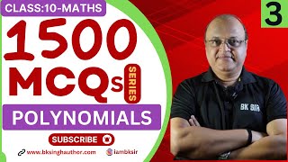 Class 10 Mcqs On Polynomials Part 3 Q4160 By Bk Sir polynomials polynomialsclass10 bksir [upl. by Arised717]