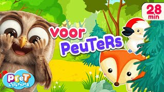 Dieren Verstopt 25 Woordjes Leren amp Zingen met Pretlettertjes  Voor Peuters [upl. by Drexler]