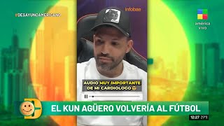 El Kun Agüero compartió un alentador mensaje de su cardiólogo ¿vuelve a jugar al fútbol 💪⚽ [upl. by Azile2]