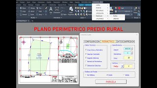 PLANO PERIMETRICO de PREDIO RURAL [upl. by Aneelak]