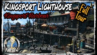 FALLOUT 4  Kingsport Lighthouse  Harbour Tour PS4 [upl. by Llenod]