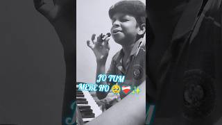 JO TUM MERE HO 🥹❤️‍🩹🔥🖤✨ trending viralshorts singing singingcover singer songs emotional [upl. by Lyrahc406]