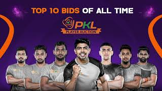 Top 10 most expensive players in the history of Pro Kabaddi League  PKL Player Auction [upl. by Nathalia]