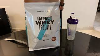 Unboxing Myprotein Impact Whey Isolate [upl. by Odanref]