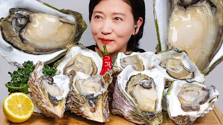 ASMR 처음 먹어보는 바위굴 리얼사운드 먹방 amp 솔직 리뷰 시골집에서 아버지랑 물회먹방 Giant oysters Real Sound Eating Show [upl. by Chelsy]