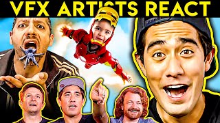 VFX Artists React to CGi Magic ft Zach King [upl. by Xella]