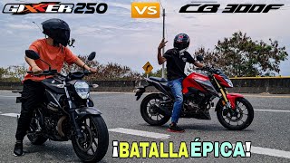 HONDA CB300F VS GIXXER 250 😱🔥 ¡BATALLA ÉPICA DRAG RACE [upl. by Notyap]