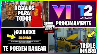 NUEVA ACTUALIZACION REGALOS x HACER ESTO VIENEN BANEOS TRIPLE DINERO GTA 6 INFO PROX GTA Online [upl. by Arakawa]