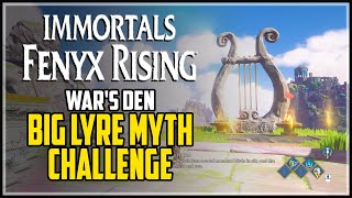 Wars Den Myth Challenge Big Lyre Immortals Fenyx Rising [upl. by Gabey]