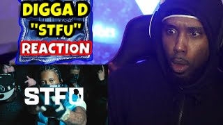 Digga D  STFU Official Video REACTION 🇬🇧 🔥 [upl. by Delamare942]