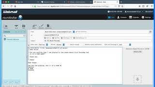 roundcube webmail  replying to an email [upl. by Rufina]