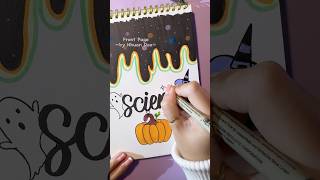 Front Page idea Science 🎃👻 shorts frontpage assignment [upl. by Morvin]