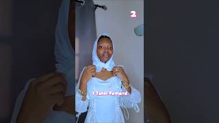 Tuto attache de foulard 😇foulard headwrapstyles tutorial shorts headscarf headwrap [upl. by Noired]