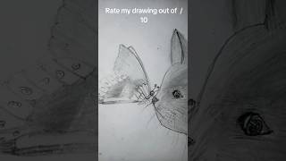 Recreation of Farjana drawing academy cat with butterflyrate my drawing out of  10 [upl. by Ahsienak]