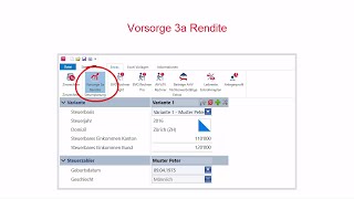 TaxWare  Rendite einer Vorsorge 3a [upl. by Elliven]