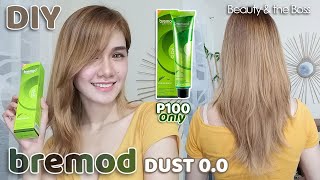 DIY TIPID HAIR COLOR  TIPS amp TUTORIAL AT HOME  NO BLEACH  BREMOD DUST 00  100 Pesos Only [upl. by Anelrats]