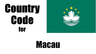 Macau Dialing Code  Macao Country Code  Telephone Area Codes in Macau [upl. by Nedyarb]